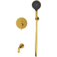 Товар: Смеситель для ванны Whitecross Y brushed gold YSET06TOPGLB Брашированное золото - фото 2 Смеситель для ванны Whitecross Y brushed gold YSET06TOPGLB Брашированное золото — фото 2, Смесители