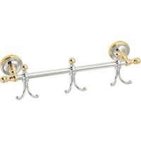 Вешалка для полотенец Migliore Mirella 24915 Хром Золото — фото 1, Крючки для полотенец