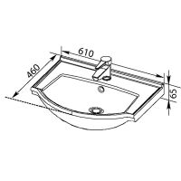 Товар: Тумба с раковиной Aquanet Доминика 60 212754 Белая - фото 16 Тумба с раковиной Aquanet Доминика 60 212754 Белая — фото 16, Мебель для ванной