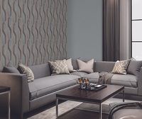 Обои Alessandro Allori Grace 1806-5 Винил на флизелине (1,06*10,05) Бежевый/Синий, Линии — фото 2, Обои для стен