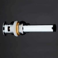 Донный клапан Frap F66-2 click-clack Хром — фото 4, Донные клапаны