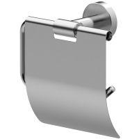 Держатель туалетной бумаги Whitecross Ergo nickel brushed ER2262NIB с крышкой Брашированный никель — фото 1, Держатели туалетной бумаги