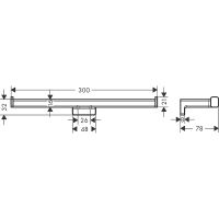Товар: Держатель туалетной бумаги Hansgrohe AddStoris двойной Шлифованная бронза арт-41748140 - фото 2 Держатель туалетной бумаги Hansgrohe AddStoris двойной Шлифованная бронза арт-41748140 — фото 2, Держатели туалетной бумаги