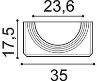 База полуколонны Orac Decor 350x575x175 мм арт-K1131 — фото 3, Колонны
