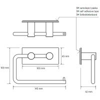 Держатель туалетной бумаги Bemeta Easy 163112221 Нержавеющая сталь полированная — фото 3, Держатели туалетной бумаги