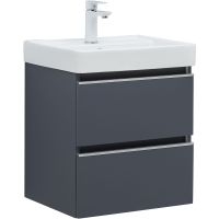 Тумба под раковину Aquanet Вега 50 329588 подвесная Маренго — фото 1, Тумбы под раковину