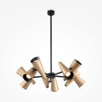Люстра Maytoni Modern Giro Черная Латунь арт-MOD095PL-10BS — фото 3, Люстры