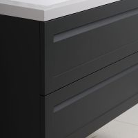 Тумба под раковину Art&Max AM-Platino-1000-2C-SO-GM подвесная Серый матовый — фото 3, Мебель для ванной