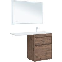 Товар: Тумба с раковиной Aquanet Токио 130 R 335590 Дуб веллингтон - фото 4 Тумба с раковиной Aquanet Токио 130 R 335590 Дуб веллингтон — фото 4, Тумбы с раковиной