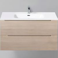 Тумба под раковину BelBagno Etna 100 ETNA-1000-2C-SO-RG-P подвесная Rovere Grigio — фото 1, Тумбы под раковину