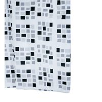 Товар: Штора для ванны Ridder Stones 200х180 Белая - фото 2 Штора для ванны Ridder Stones 200х180 Белая — фото 2, Аксессуары для туалета