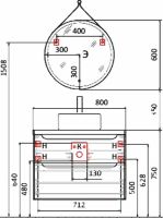 Зеркало Jorno Wood 60 Wood.02.60/ТК с подсветкой с бесконтактным выключателем — фото 17, Зеркала в ванную комнату