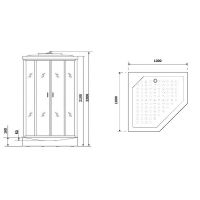 Товар: Душевая кабина Niagara Premium 100x100 NG-6902-01GD Black с гидромассажем - фото 21 Душевая кабина Niagara Premium 100x100 NG-6902-01GD Black с гидромассажем — фото 21, Душевые кабины