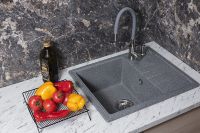 Товар: Кухонная мойка Reflection Plato 57 RX1457GR Гравий - фото 3 Кухонная мойка Reflection Plato 57 RX1457GR Гравий — фото 3, Кухонные мойки