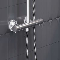 Товар: Душевая система Damixa Jupiter 977800000 с термостатом Хром - фото 4 Душевая система Damixa Jupiter 977800000 с термостатом Хром — фото 4, Душевые стойки