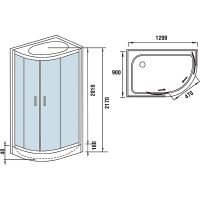 Товар: Душевая кабина WeltWasser WW500 Werra 1202 120x90 R 10000003329 без гидромассажа - фото 17 Душевая кабина WeltWasser WW500 Werra 1202 120x90 R 10000003329 без гидромассажа — фото 17, Душевые кабины