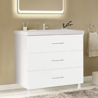 Товар: Тумба под раковину Marka One Mix 60Н с ручками Белая глянцевая - фото 2 Тумба под раковину Marka One Mix 60Н с ручками Белая глянцевая — фото 2, Тумбы под раковину