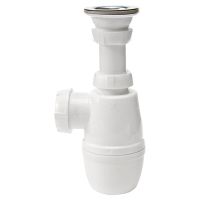 Сифон для раковины Wirquin Минор 30718048 Нержавеющая сталь — фото 1, Сифоны для раковины