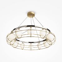 Подвесной светильник Maytoni Modern Carcass MOD312PL-12GCH Белый Золото Хром — фото 3, Подвесные светильники