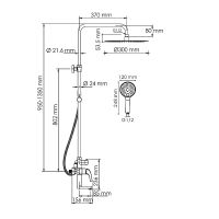 Душевая система WasserKRAFT A171.263.207.PG Золото глянцевое — фото 10, Душевое оборудование. Душевая программа