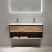 Тумба под раковину Sancos Marmi 1.0 120 MR1.0120ECH подвесная Дуб чарльстон — фото 7, Мебель для ванной