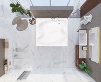 Акриловая ванна Vagnerplast Helios 194x170 без гидромассажа — фото 4, Акриловые ванны