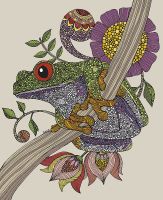 Фреска Ortograf Животные 9630 Фактура бархат FX Флизелин (2,2*2,7) Разноцветный, Животные/Абстракция арт-9630 (бархат FX) — фото 2, Фрески