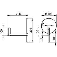 Товар: Косметическое зеркало Keuco Plan 17649370002 Черное матовое - фото 5 Косметическое зеркало Keuco Plan 17649370002 Черное матовое — фото 5, Аксессуары для ванной