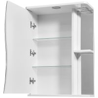 Товар: Зеркальный шкаф Stella Polar Волна Верея 55 SP-00000040 с подсветкой Белый - фото 2 Зеркальный шкаф Stella Polar Волна Верея 55 SP-00000040 с подсветкой Белый — фото 2, Мебель для ванной