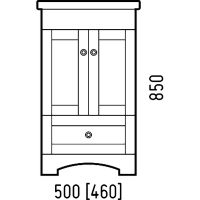 Товар: Тумба под раковину Corozo Техас 50 SD-00000994 Белая - фото 9 Тумба под раковину Corozo Техас 50 SD-00000994 Белая — фото 9, Мебель для ванной