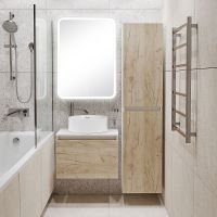 Товар: Тумба под раковину Runo Бари 60 00-00001374 подвесная Крафт дуб Белая - фото 23 Тумба под раковину Runo Бари 60 00-00001374 подвесная Крафт дуб Белая — фото 23, Тумбы под раковину