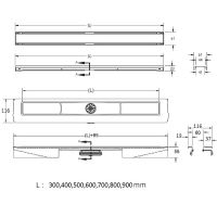 Товар: Душевой лоток Berges B1 Keramik 600 095017 с Черной матовой решеткой - фото 7 Душевой лоток Berges B1 Keramik 600 095017 с Черной матовой решеткой — фото 7, Душевые лотки