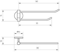 Товар: Полотенцедержатель Veragio Largenta VR.LGT-1924.CR двойной поворотный Хром - фото 2 Полотенцедержатель Veragio Largenta VR.LGT-1924.CR двойной поворотный Хром — фото 2, Полотенцедержатели