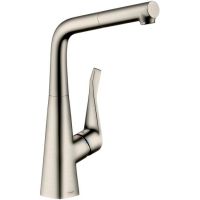 Смеситель для кухни Hansgrohe Metris 14821800 Сталь — фото 1, Смесители