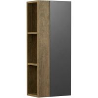 Подвесной шкаф Aquaton Терра 35 1A247503TEKA0 Дуб Кантри Антрацит — фото 1, Шкафы для ванной