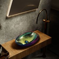 Товар: Раковина-чаша Abber Bequem 49 AC2107Regen Хамелеон - фото 5 Раковина-чаша Abber Bequem 49 AC2107Regen Хамелеон — фото 5, Раковины накладные