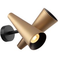 Настенный светильник Maytoni Modern Giro MOD095WL-02BS Латунь Черный — фото 1, Бра