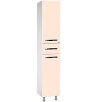 Шкаф пенал Bellezza Рокко 35 4625304100070 Бежевый Белый — фото 1, Пеналы для ванной комнаты