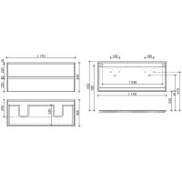 Тумба под раковину Sancos Libra 120 LB120-2EG подвесная Дуб галифакс натуральный — фото 16, Мебель для ванной