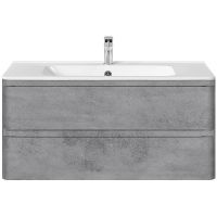 Тумба под раковину Vincea Vico 100 VMC-2V100BT подвесная Beton — фото 1, Тумбы под раковину
