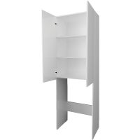 Шкаф пенал 1MarKa Wall 67 У79528 над стиральной машиной Белый глянцевый — фото 2, Мебель для ванной