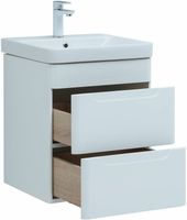 Товар: Тумба под раковину Aquanet София 50 274171 подвесная Белый глянец - фото 4 Тумба под раковину Aquanet София 50 274171 подвесная Белый глянец — фото 4, Мебель для ванной