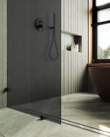 Товар: Душевая перегородка Maybah Glass MGD-272-6 890x1950 коннектор стена-стекло Черный стекло графитовое матовое - фото 6 Душевая перегородка Maybah Glass MGD-272-6 890x1950 коннектор стена-стекло Черный стекло графитовое матовое — фото 6, Душевые перегородки