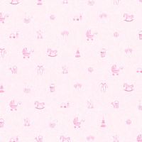 Обои детские AS Creation Little Stars Винил на флизелине (0,53*10,05) Розовый, Животные/Предметы арт-35854-1 — фото 1, Обои для стен