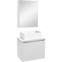 Товар: Тумба под раковину Runo Бари 50 00-00001472 подвесная Белая - фото 9 Тумба под раковину Runo Бари 50 00-00001472 подвесная Белая — фото 9, Тумбы под раковину