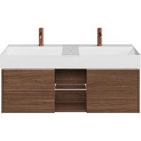 Тумба под раковину Kerama Marazzi Grande 120 GR.120.2\SNUT подвесная Структурированный орех арт-GR.120.2\SNUT — фото 1, Тумбы под раковину