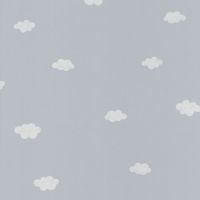 Обои детские Casadeco Rose Nino 29756430 Винил на флизелине (0,53*10,05) Голубой, Облака — фото 1, Обои для стен