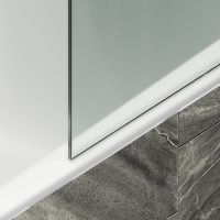 Товар: Шторка на ванну Maybah Glass MGV-94-1ш 800x1400 в широком профиле Белый стекло сатиновое - фото 6 Шторка на ванну Maybah Glass MGV-94-1ш 800x1400 в широком профиле Белый стекло сатиновое — фото 6, Неподвижные шторки для ванной