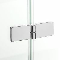 Душевой уголок New Trendy New Soleo Chrome 100x100 L K-0380 профиль Хром стекло прозрачное — фото 3, Душевые уголки