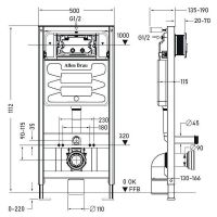 Инсталляция Allen Brau Pneumatic 9.11100.20 для унитаза без клавиши смыва — фото 2, Инсталляции для унитазов